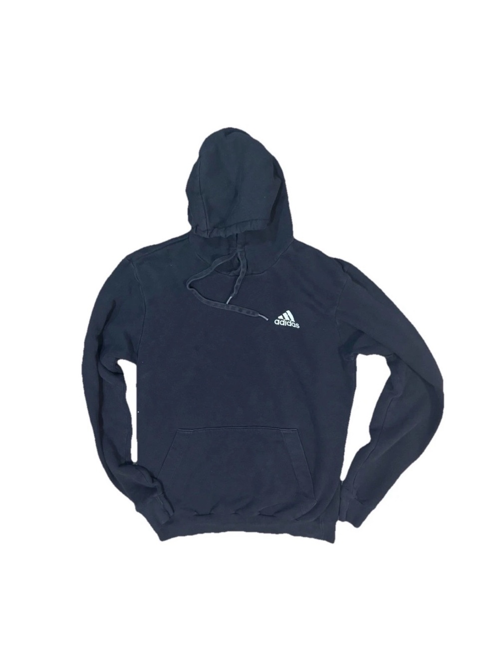 Adidas Hoodie Youth XL Black Pullover Sweatshirt Fits Adult Small